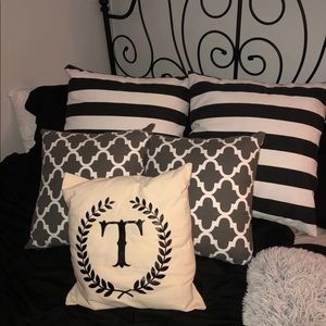 Big Stripped Pillows- european square